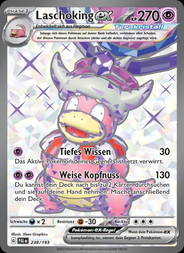 Laschoking-ex card in German