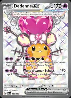 Dedenne-ex card in German