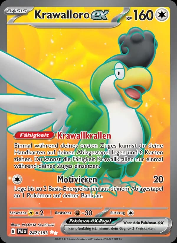 Krawalloro-ex card in German