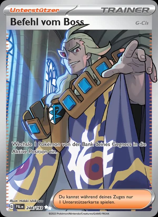 Befehl vom Boss card in German