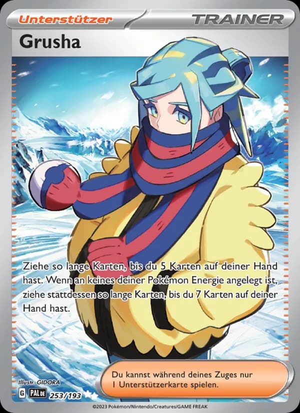 Grusha card in German
