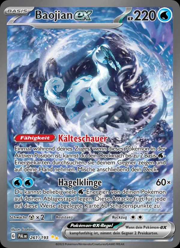 Baojian-ex card in German