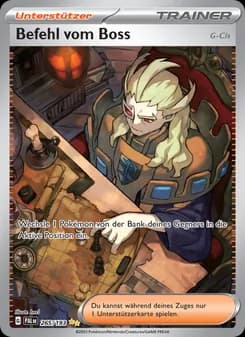 Befehl vom Boss card in German