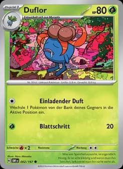 Duflor card in German