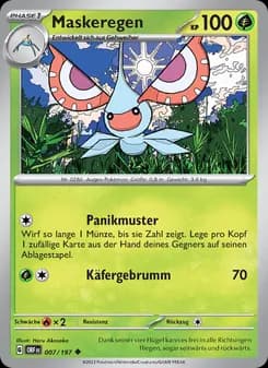 Maskeregen card in German