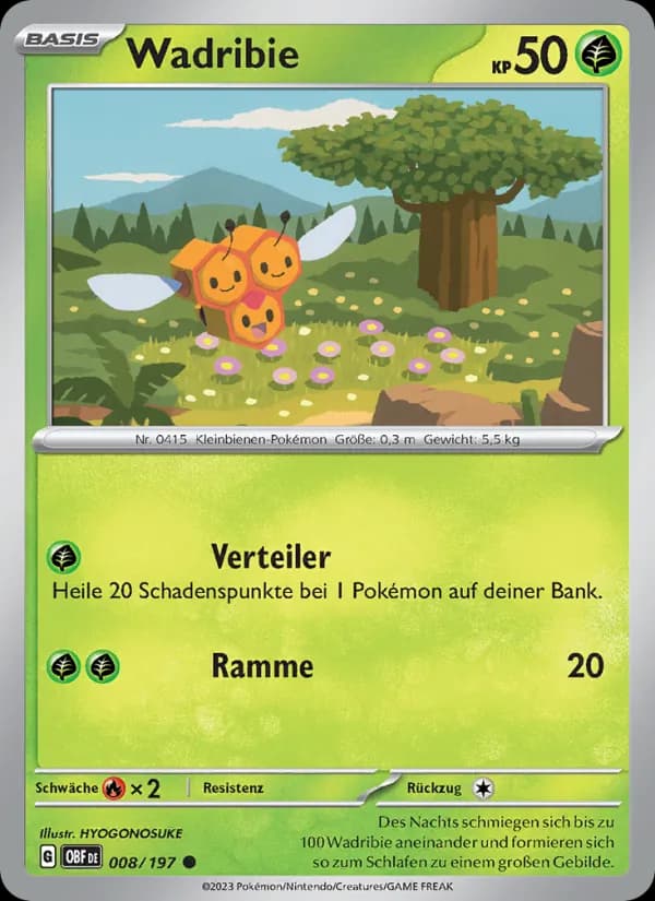 Wadribie card in German