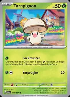 Tarnpignon card in German