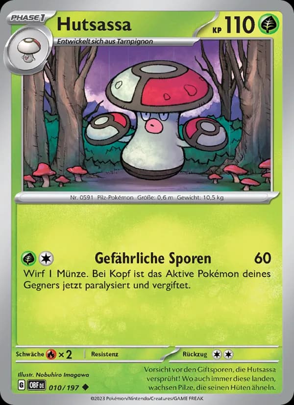 Hutsassa card in German