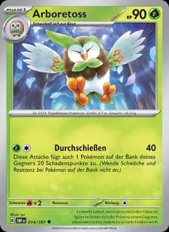 Arboretoss card in German
