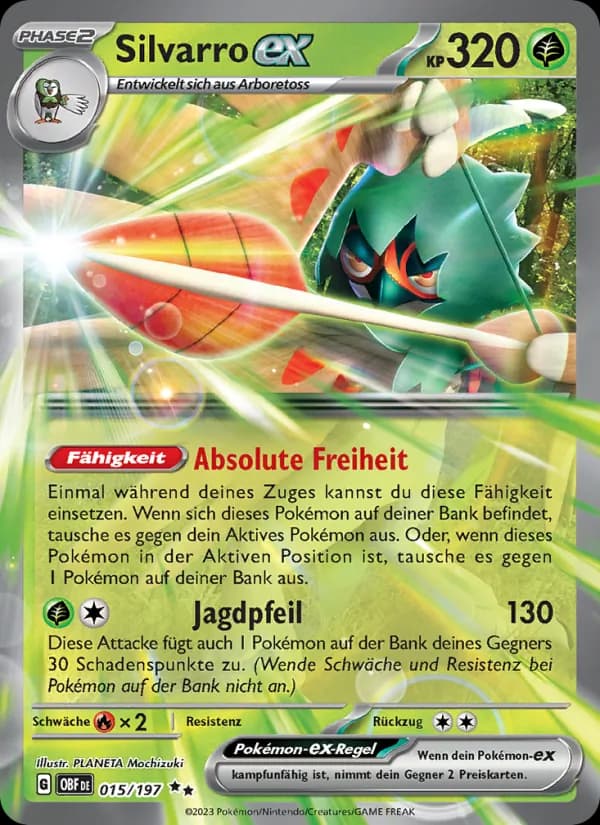 Silvarro-ex card in German