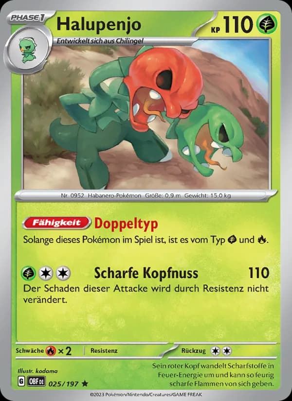 Halupenjo card in German