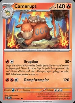 Camerupt card in German