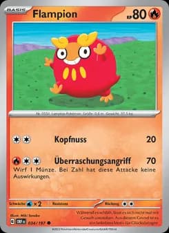 Flampion card in German