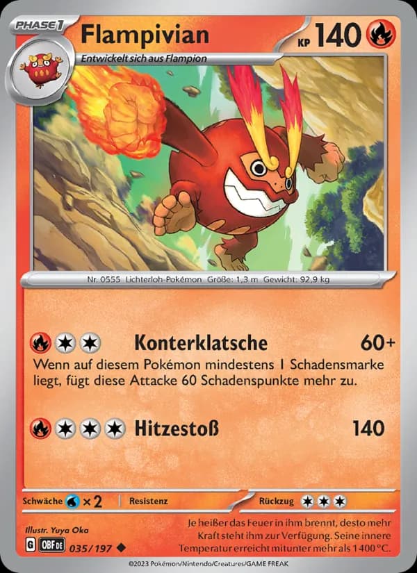 Flampivian card in German