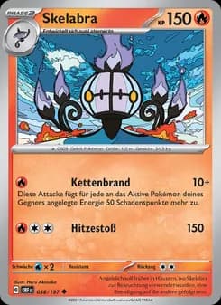 Skelabra card in German