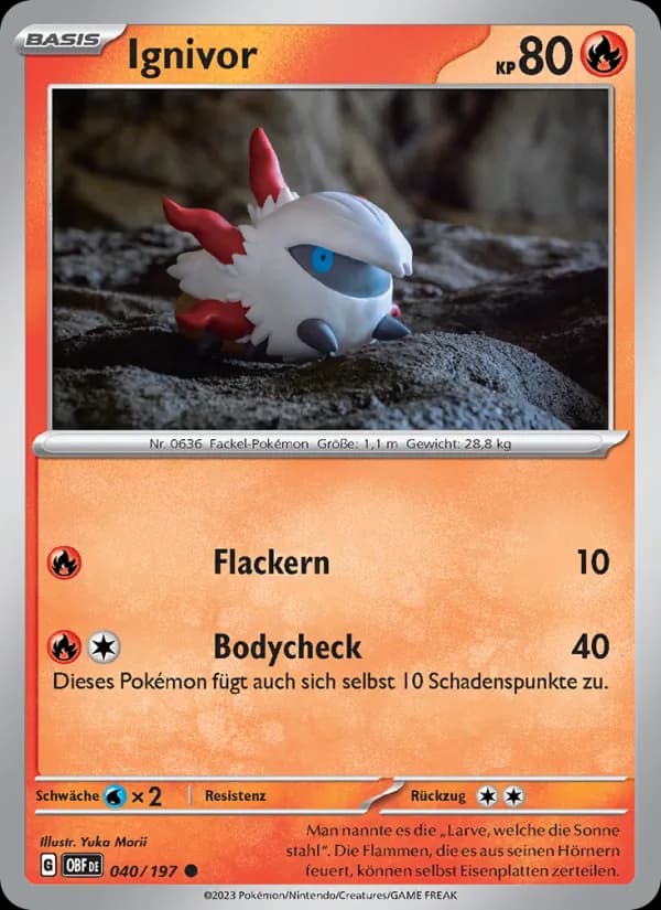 Ignivor card in German