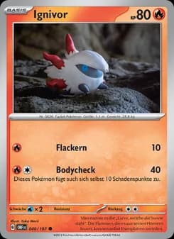 Ignivor card in German