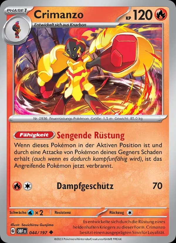 Crimanzo card in German
