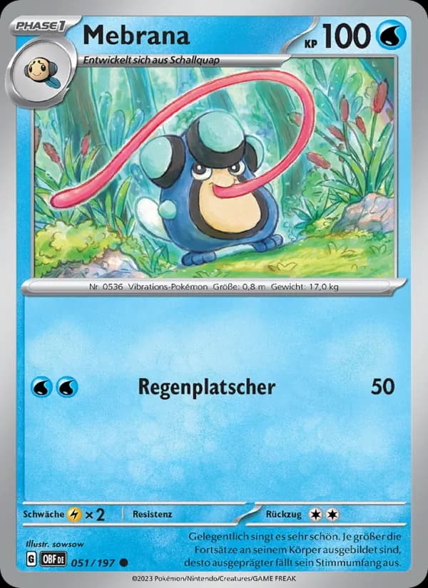 Mebrana card in German