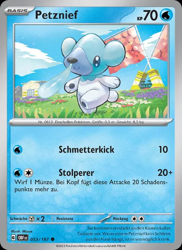 Petznief card in German