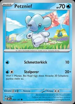 Petznief card in German