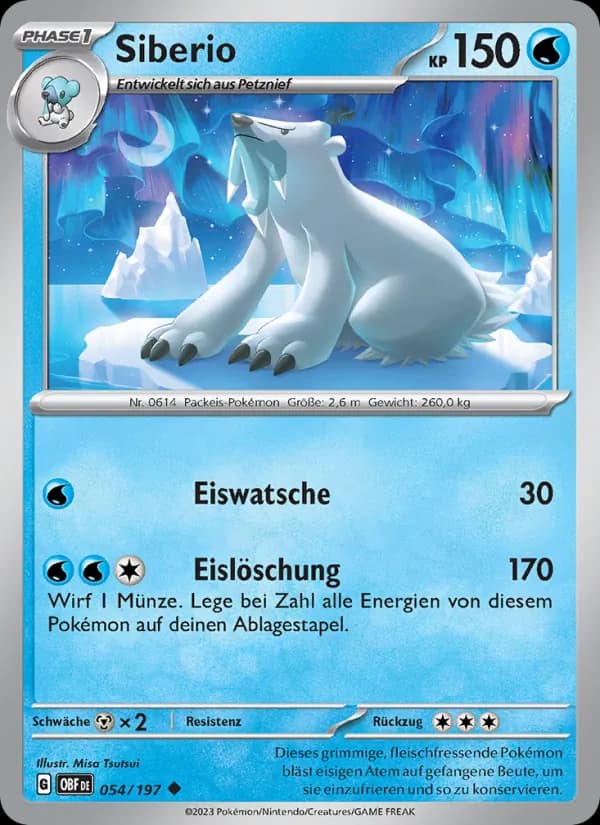 Siberio card in German