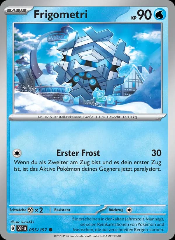 Frigometri card in German