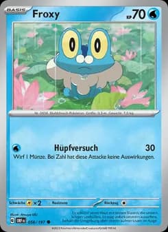 Froxy card in German