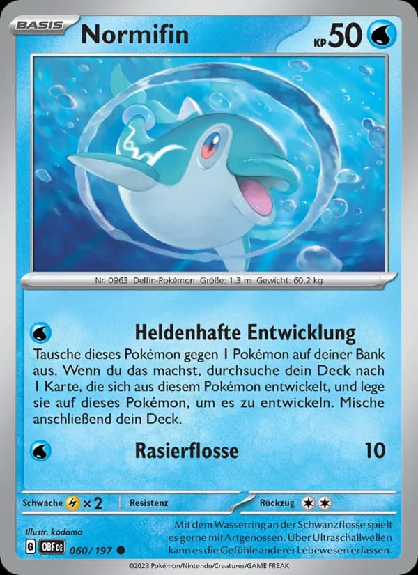 Normifin card in German