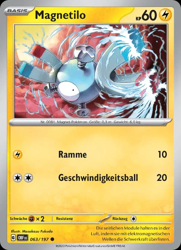 Magnetilo card in German
