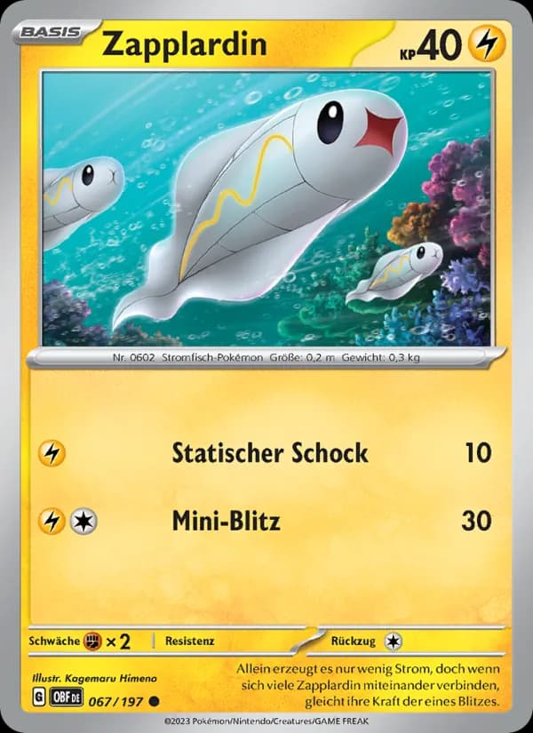Zapplardin card in German