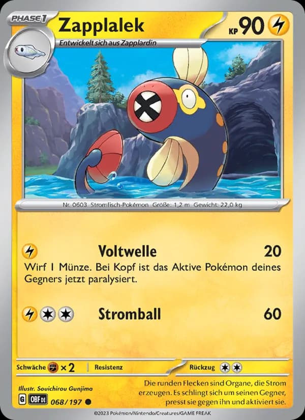 Zapplalek card in German