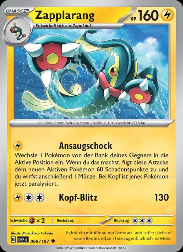Zapplarang card in German