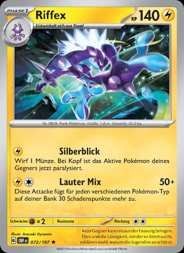 Riffex card in German