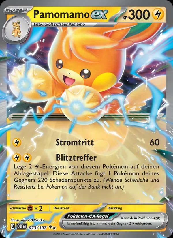 Pamomamo-ex card in German