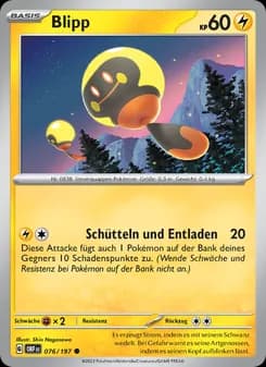 Blipp card in German
