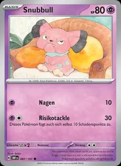 Snubbull card in German