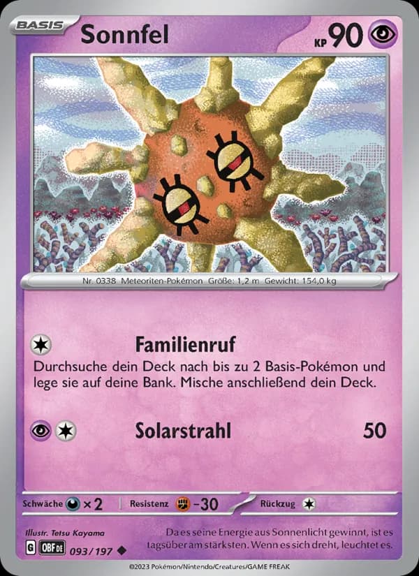 Sonnfel card in German