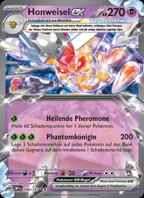 Honweisel-ex card in German