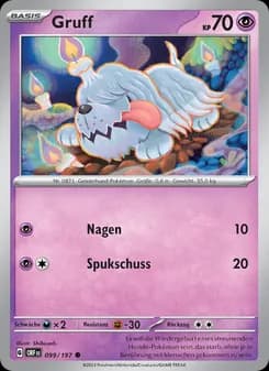 Gruff card in German