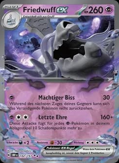 Friedwuff-ex card in German