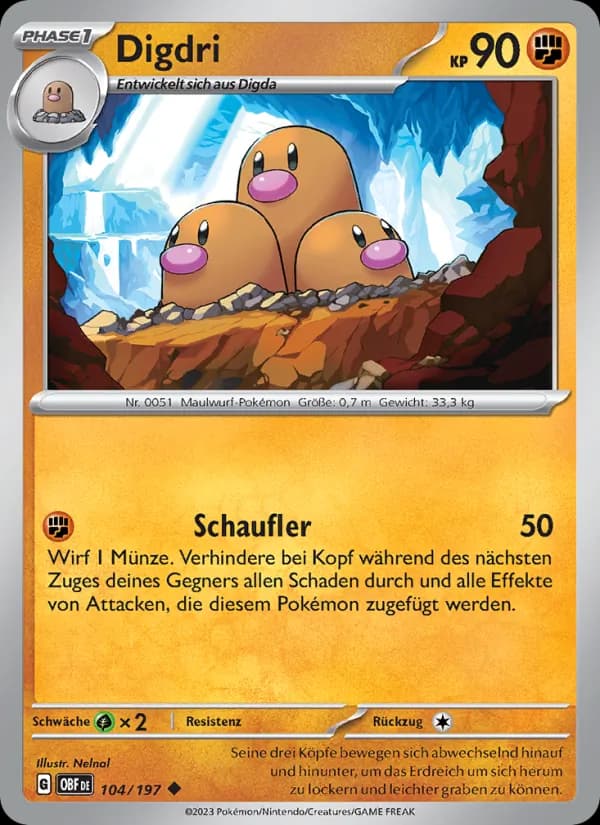 Digdri card in German