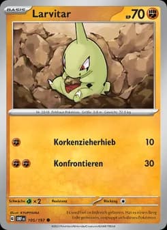 Larvitar card in German