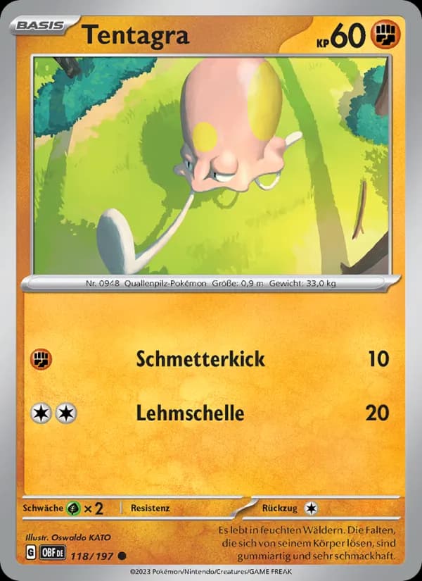 Tentagra card in German