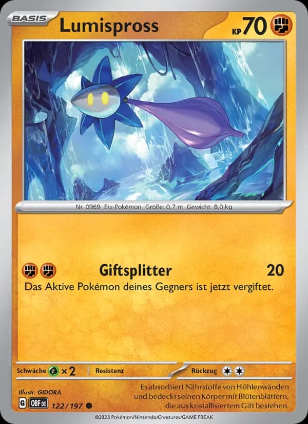 Lumispross card in German