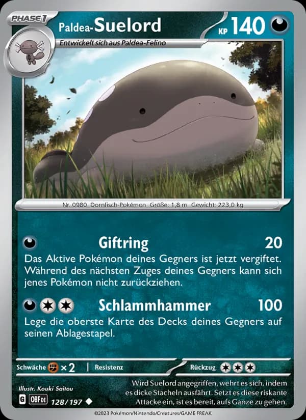 Paldea-Suelord card in German