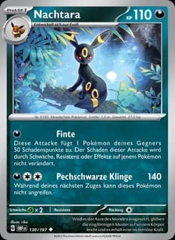 Nachtara card in German