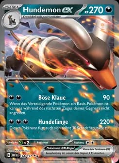 Hundemon-ex card in German