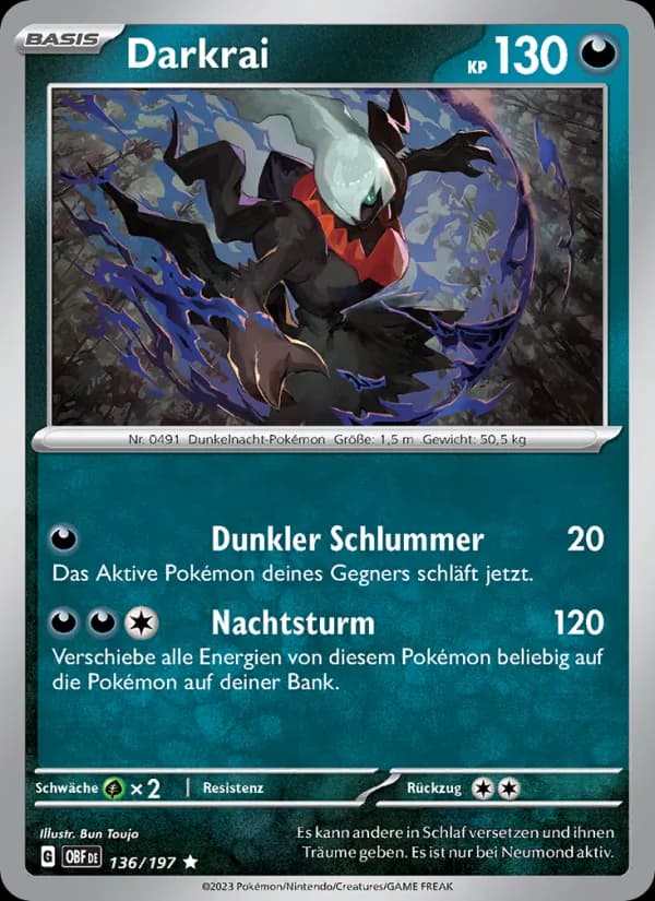 Darkrai card in German