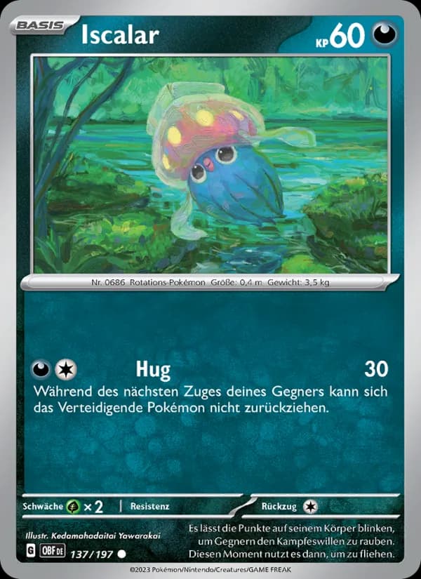 Iscalar card in German